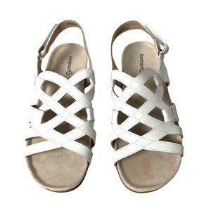 BareTraps Womens Jeovanna Faux Leather Strappy Footbed Sandals Size: 9 M
